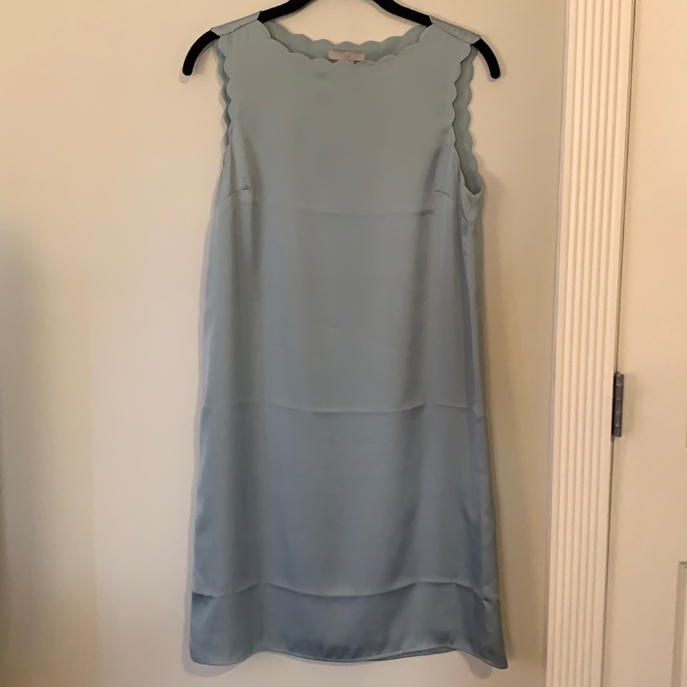 Satin shift dress